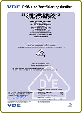 VDE Certificate